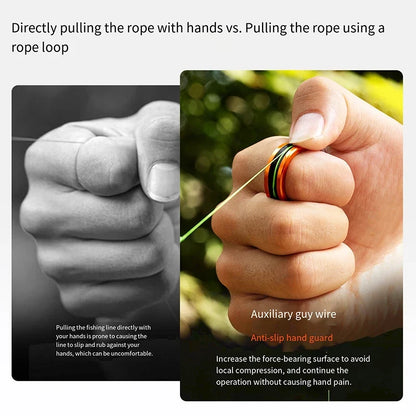 Alloy Fishing Cable Ring - Anti-Slip Line Cutter Tool for Fishing Reel Leader Knot Tightening