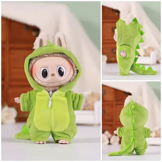 Dragon Monster Onesie for Labubu V1/V2/V3 – Baby Dinosaur Costume Outfit