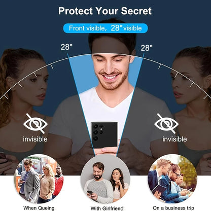 NNBILI Tempered Glass Screen Protector - 3 Pack Full Coverage Privacy Protection with Fingerprint Unlock for Samsung Galaxy S26 Series