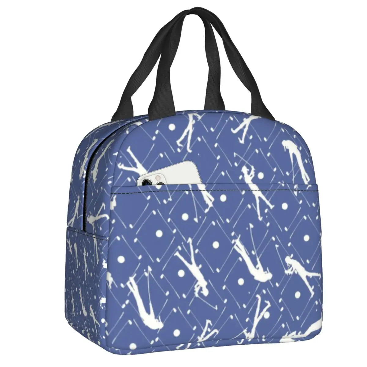 Golf & Beer Insulated Lunch Bag - Reusable Thermal Cooler for Work, School & Sports