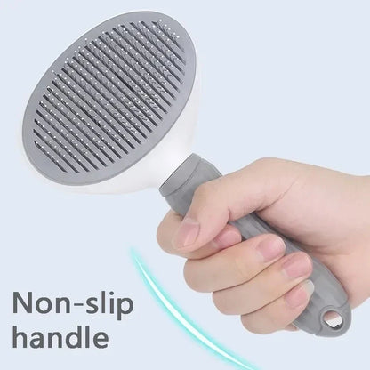 Self-Cleaning Pet Grooming Brush - Dog & Cat Hair Remover Comb for Deshedding and Dematting