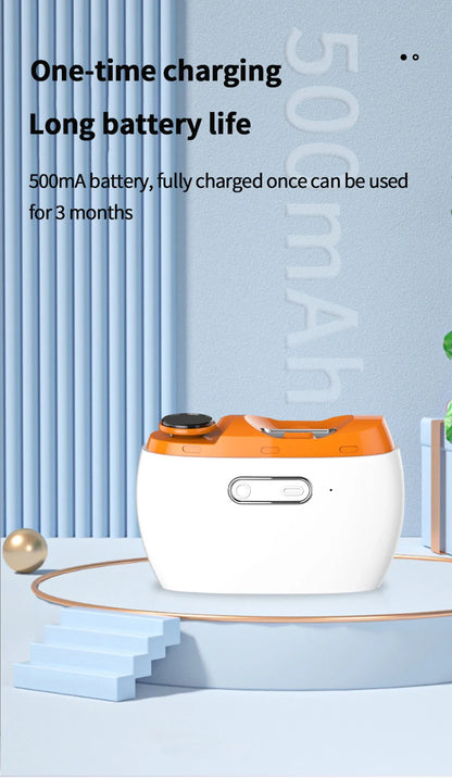 2-in-1 Electric Nail Clipper with Light - Type-C Rechargeable Manicure Machine, Portable Automatic Nail Cutter