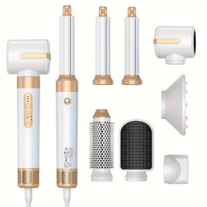 Tinsol 7-in-1 Brushless High-Speed Hair Dryer Brush – Ionic Blow Dryer with Diffuser, Hot Air Comb & Hair Curler