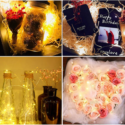 LED Copper Wire Fairy Lights - Waterproof Battery Operated String Lights for Wedding, Party, Christmas & DIY Decorations