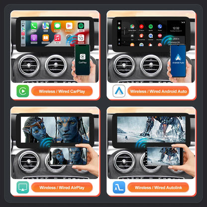 1920x720 Multimedia Touch Screen - Wireless CarPlay & Android Auto for Mercedes-Benz C Class W205, GLC, V Class W447 (2015-2018) NTG5.0