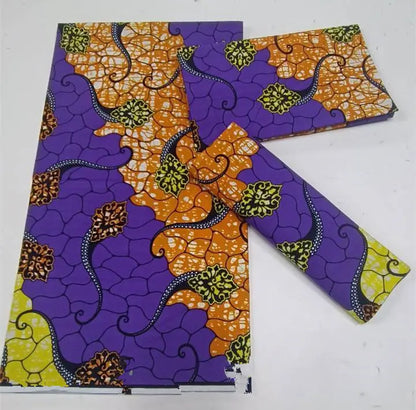African Ankara Wax Print Fabric - 100% Cotton Batik Patchwork Sewing Material for Dresses & Crafts