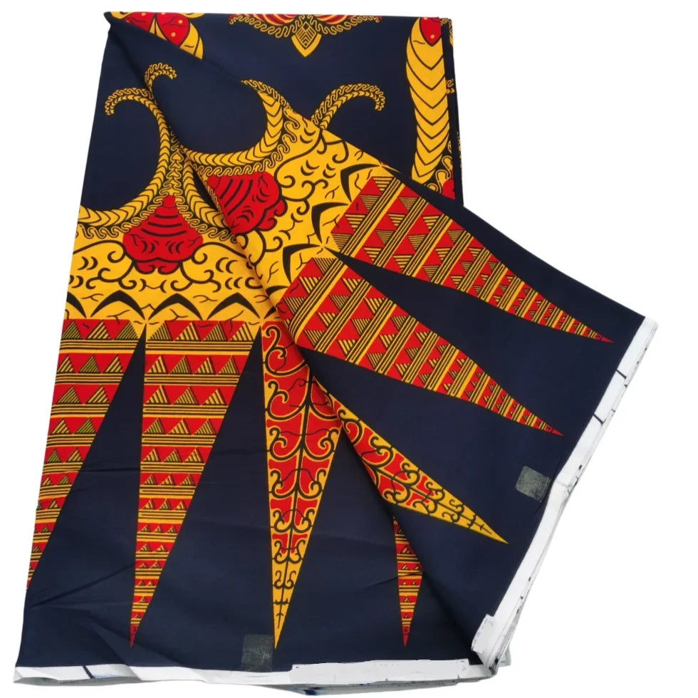 2026 African Real Wax Print Fabric - High Quality Ankara Pagne ABC
