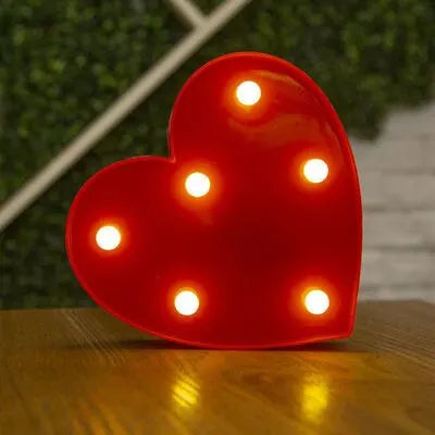 Luminous LED Number & Letter Lamp – Alphabet Decorative Night Light for Home, Wedding, Birthday & Party Decoration