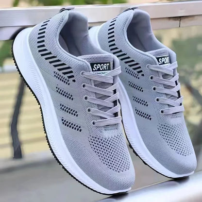 Men's Vulcanized Walking & Running Shoes, Unisex Lightweight Tennis Sneakers, Breathable Athletic Sports Shoes