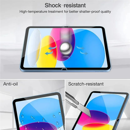 2PCS Glass Screen Protector & Tablet Case for iPad 10th/11th Gen 10.9" 2025 A16 A3354 A3355 A2696 A2757