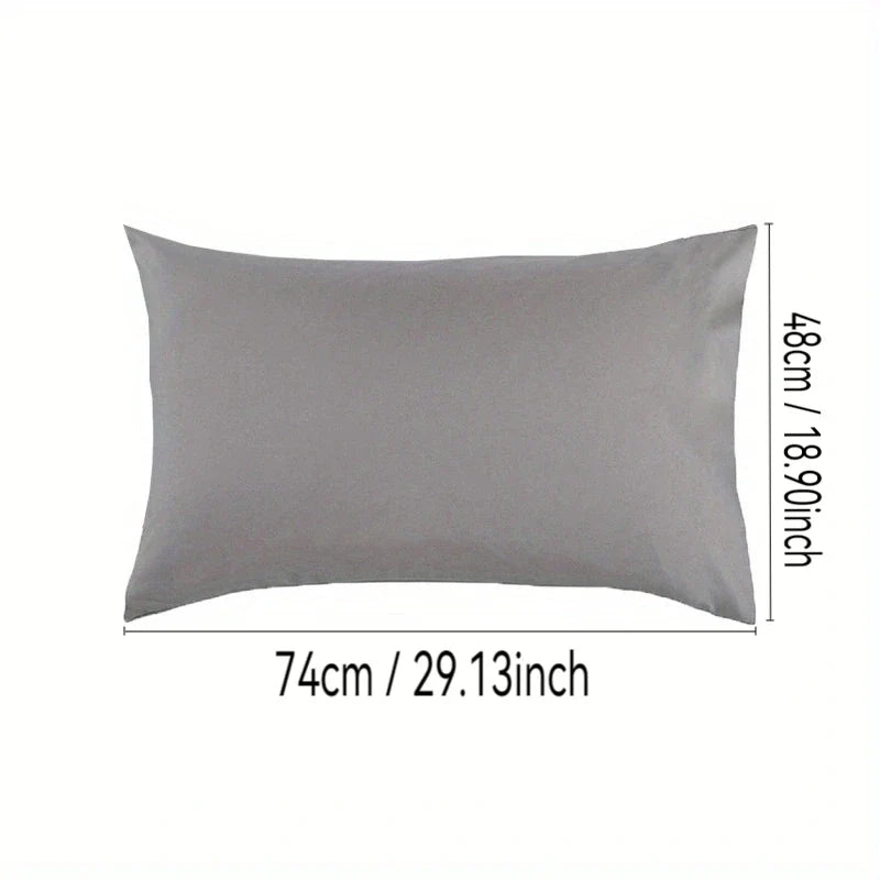 100% Cotton Brushed Color Block Pillowcases - Soft Cozy Wrinkle & Fade Resistant Envelope Closure