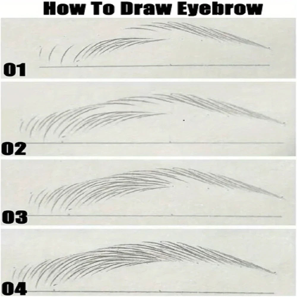 Ultra Fine Eyebrow Pen | 0.008mm Waterproof, Smudge-Proof, Sweat-Proof, Long-Lasting, High Pigmented Liquid Pencil