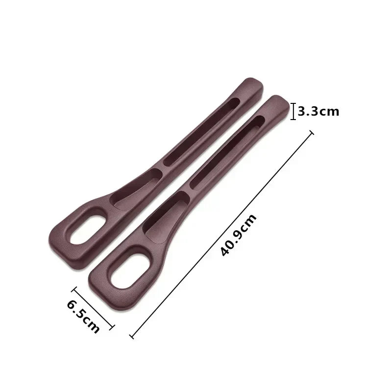 2PCS Universal Car Seat Gap Filler Organizer - PU Leather Waterproof Anti-Drop Storage Strip