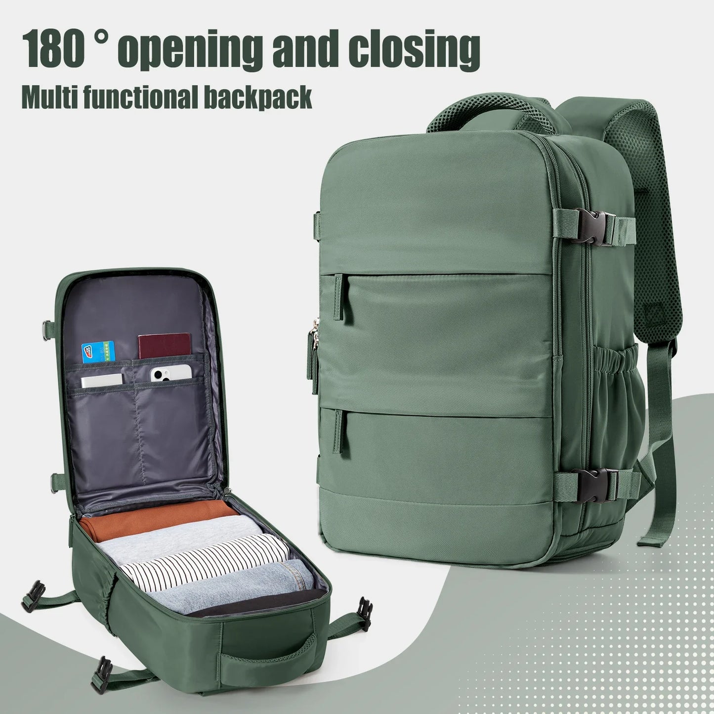 Ryanair Backpack 40x20x25 - Cabin Bag Travel Backpack for Men and Women, Hand Luggage & Laptop Mochila