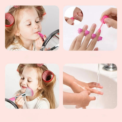 Children's Makeup Play Set – Princess Toy Kit with Lipstick, Eye Shadow, Nontoxic Cosmetics for Girls, Safe Pretend Play Toy