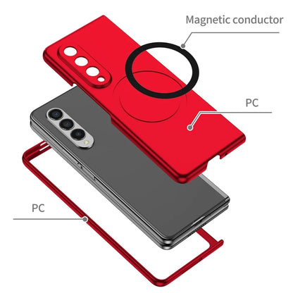 Magnetic Wireless Charging Case - Anti-Fingerprint Shockproof Magsafe Cover for Samsung Galaxy Z Fold 6/5/4/3