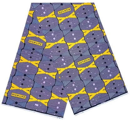 100% Cotton Ankara Wax Fabric - High Quality Soft Real Dutch Pagne Print for Dresses & Sewing