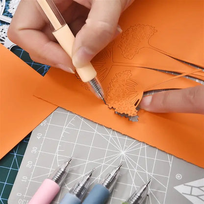 Art Utility Pen Knife - Scrapbooking Cutting Tool, Box Cutter for DIY Crafts and School Supplies