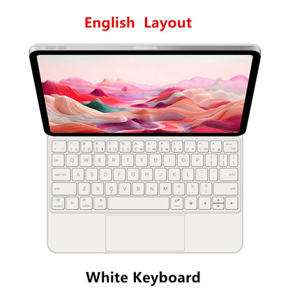 Backlight Magic Keyboard Case for iPad Pro 11/13 & iPad Air 11/13 Inch (2024) – M4/M2 Smart Folio Cover