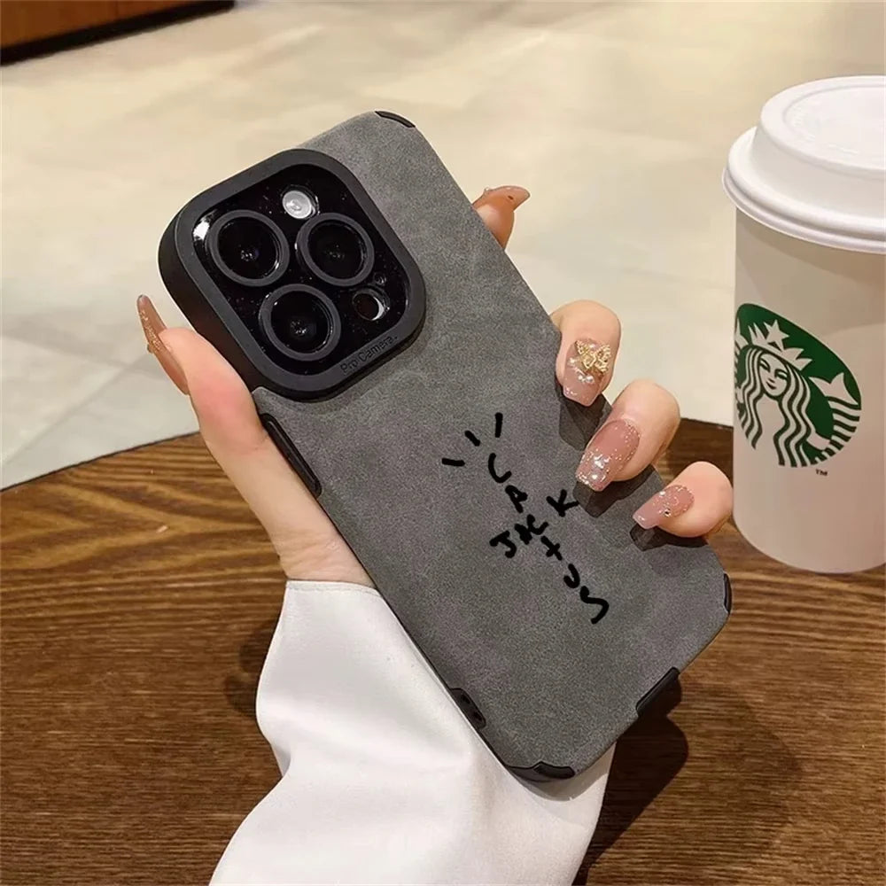 Flip Leather Phone Case for iPhone 11-16E Pro Max Plus - Fashion Streetwear Protective Cover