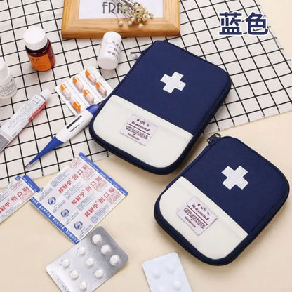 Portable Medicine Bag – Cute First Aid Kit Organizer, Medical Emergency Kits for Outdoor Travel & Household Pill Storage