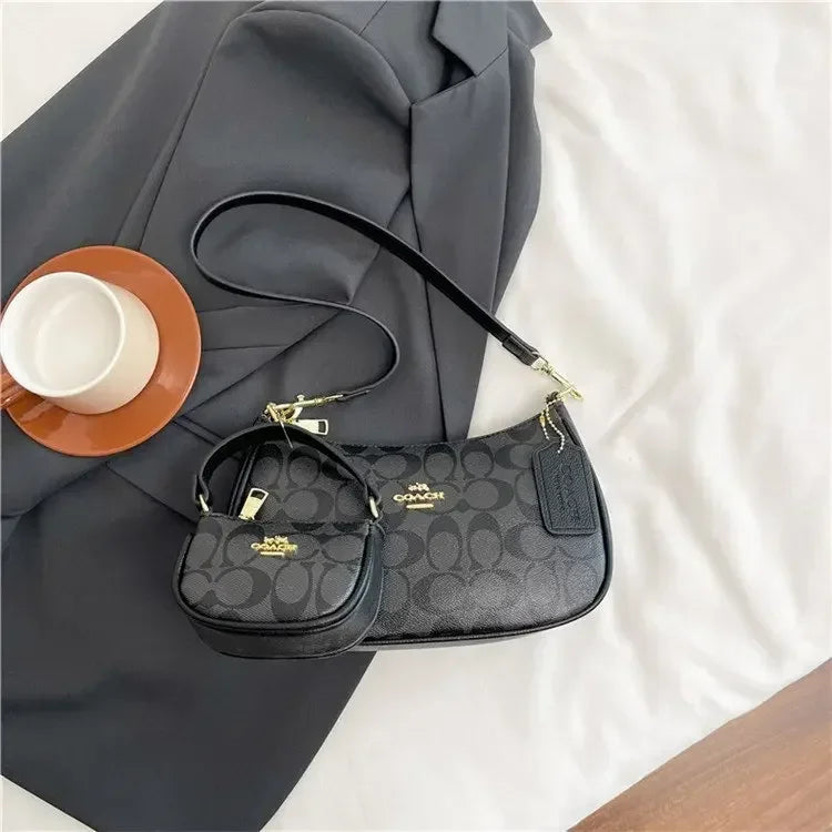2025 Modern Vintage Cherry Crossbody Bag – Mahjong-Style Chain Shoulder & Underarm Bag, Women’s Light Luxury