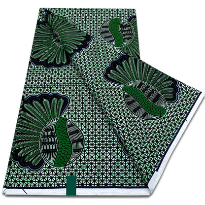 2026 African Real Wax Fabric - 100% Cotton Nigerian Ankara Dutch Batik Sewing Cloth