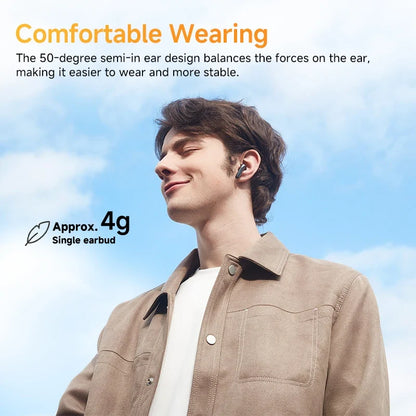 QCY HT10 AilyBuds Pro+ ANC Earbuds - Bluetooth 5.3 Wireless Hi-Res LDAC Earphones with AI Call & Multipoint Connection