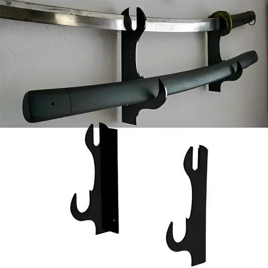 Wall-Mounted Acrylic Samurai Sword Display Stand – Cosplay Sword & Knife Holder for Home Decoration