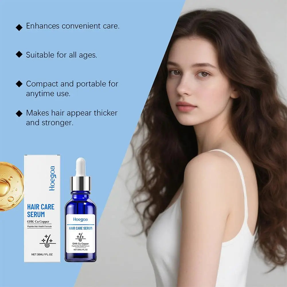 30ML Copper Peptide Hair Growth Serum - GHK-Cu Scalp Care Treatment for Thicker Fuller Hair
