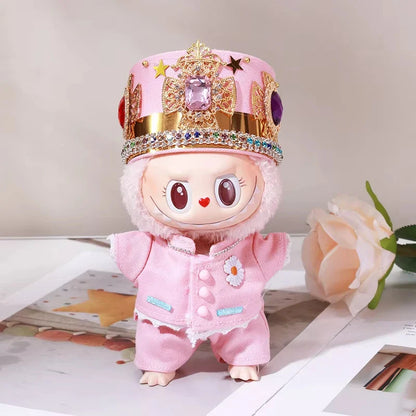 G-Dragon Labubu Baby Clothes 17cm Vinyl Plush Doll Outfit – Cute Suit Pendant for Doll Keychains