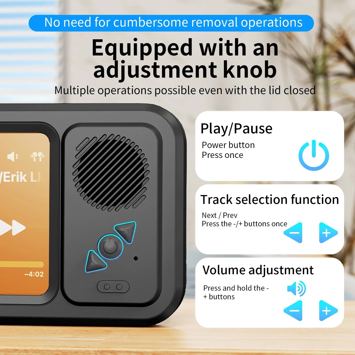 Waterproof Shower Phone Holder with Bluetooth Speaker – Wall Mounted Bathroom Phone Case Stand for Mirror & Hands-Free Music Streaming