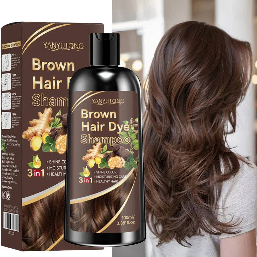 3-in-1 Turmeric Color-Treated Shampoo - Plant-Based Nourishing Formula for Gentle Hair Care and Color Protection