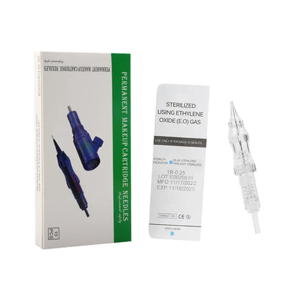 10/50PCS Disposable Tattoo Cartridges – Revolution Needles for Eyebrow & Lip PMU, Fits P300 Machine