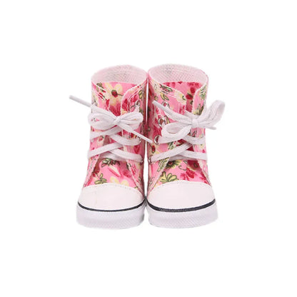 5CM Doll Snow Boots – Pop Plush Canvas Shoes for 14.5" Dolls, 32-36CM Paola Reina & 20CM Cotton Dolls Accessories
