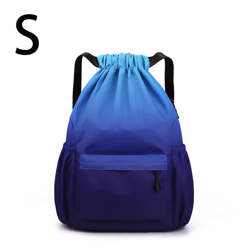 Bundle Pocket Waterproof Nylon Backpack — Portable Sports Bag for Outdoor, Camping, Swimming, Fitness, and School Use