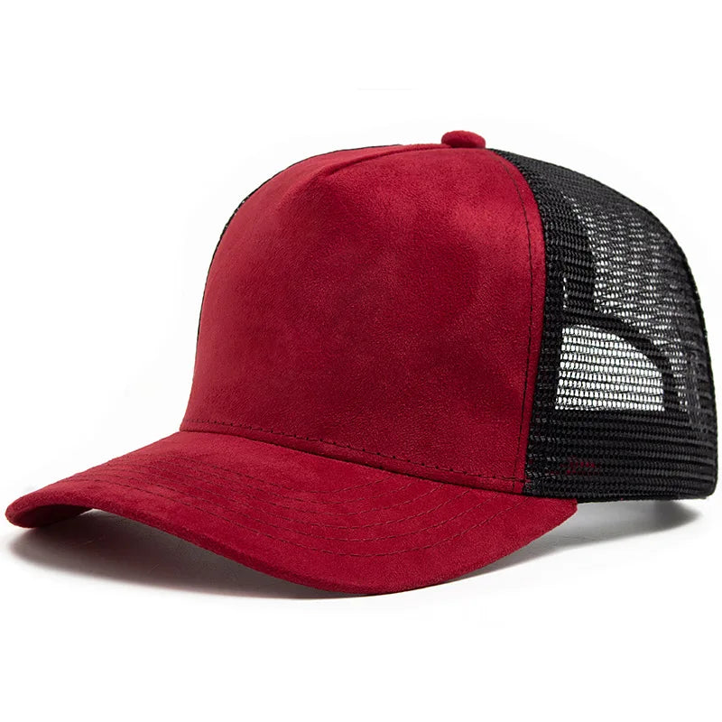 Unisex Cotton Mesh Trucker Hat - Multi Color Casual Summer Baseball Cap for Men & Women