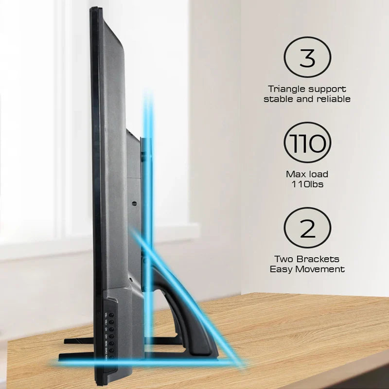 BEISHI Universal TV Stand for 14-42 Inch LCD/LED/OLED Flat & Curved Screens – Tabletop Pedestal Mount Bracket