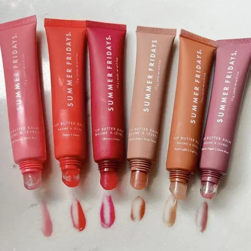 Summer Fridays Lip Balm – Moisturizing Vanilla Pink Sugar & Coffee Cake Scented Lip Gloss, Transparent Lip Oil Makeup
