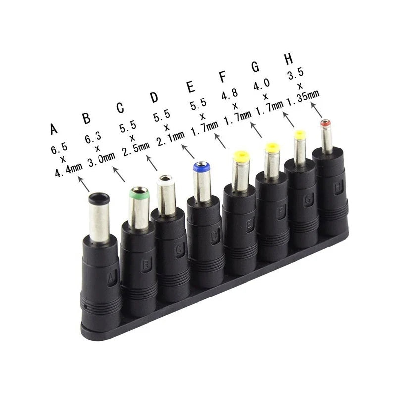 Adjustable AC DC Power Supply Adapter - 3V-36V Universal Voltage Converter with Multiple Jack Plugs for Home Appliances