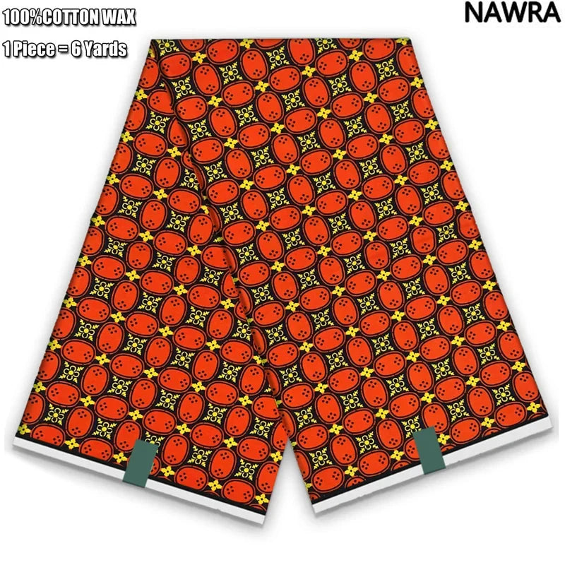2026 African Real Wax Print Fabric - 100% Cotton Ghana Style Soft Ankara Pagne