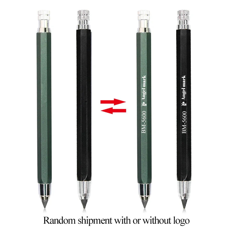 5.6mm Mechanical Pencils & Charcoal Graphite Lead – Soft, Medium & Hard HB to 14B Sketch Drawing Core