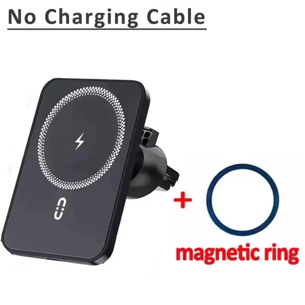 MagSafe Car Air Vent Phone Holder - Magnetic Wireless Charger Mount for iPhone 17 16 15 14 13 12 Pro Max Fast Charging