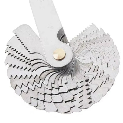 Metric & Inch Thread Plug Gauge - 55/60 Degree Carbon Steel Screw Pitch Measurement Tool for Lathe Work