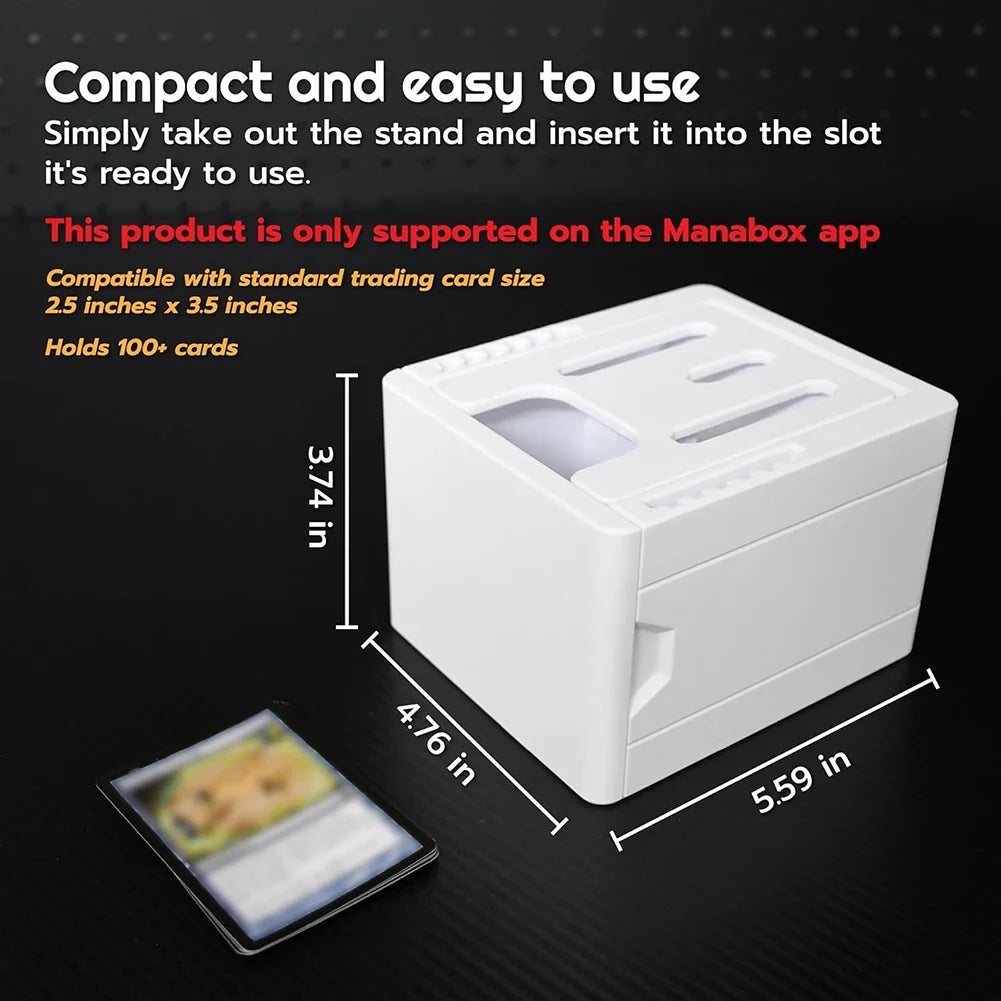 Trading Card Scanner Tool - Fast Card Scanning Device for MTG & Collectible Playing Cards