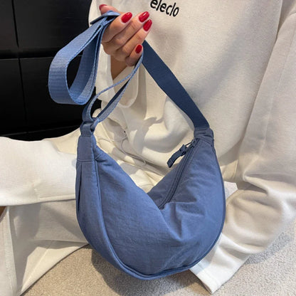 Designer Nylon Crossbody Hobo Bag for Women: Casual Shoulder Bags with Large Capacity Tote - Ideal Lady Travel Shopper Purse