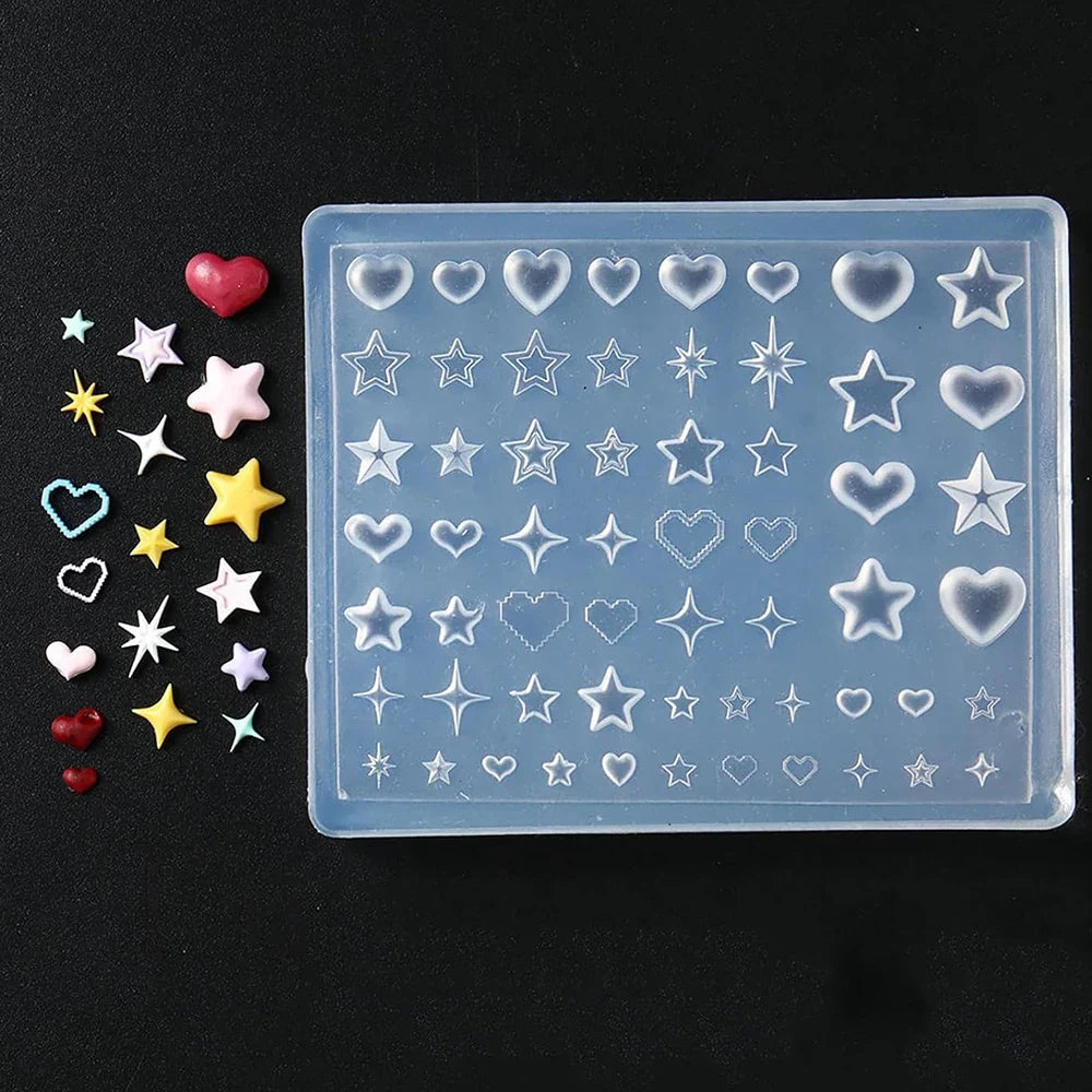 3D Angel Wings Nail Art Silicone Mold - Reusable Clear DIY Manicure Template for Gel Nail Charms