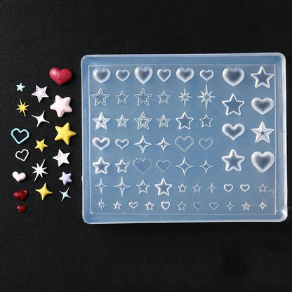 3D Angel Wings Nail Art Silicone Mold - Reusable Clear DIY Manicure Template for Gel Nail Charms