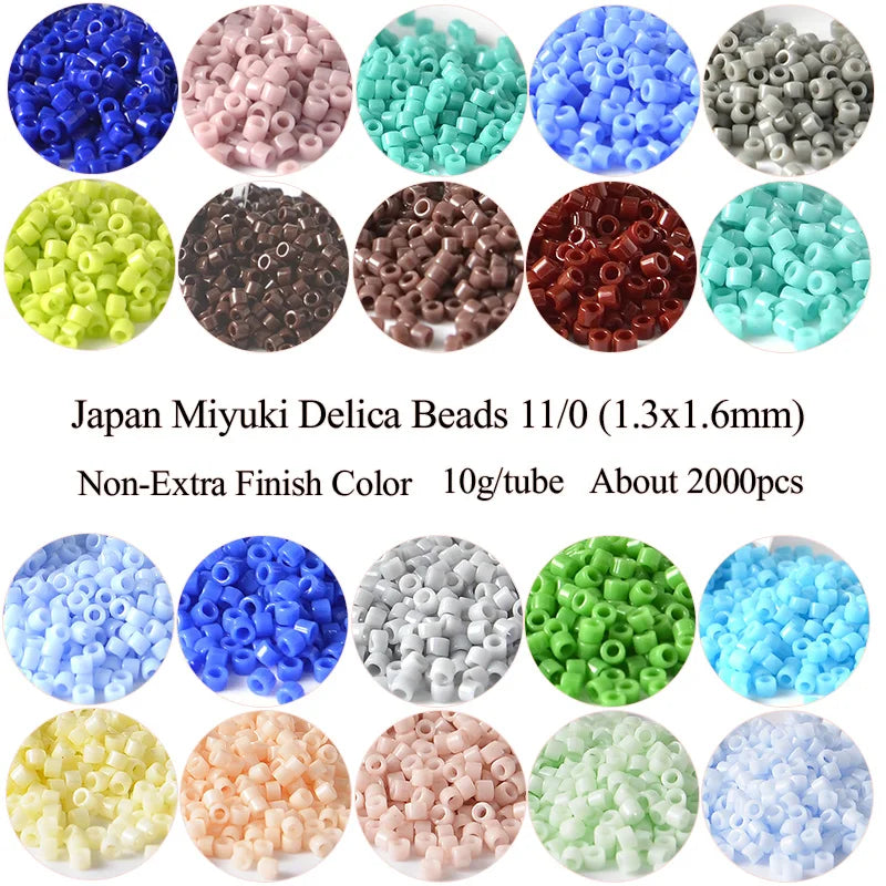 Miyuki Delica Seed Beads - 11/0 Glass Beads for DIY Jewelry, Bracelet Making & Craft Projects