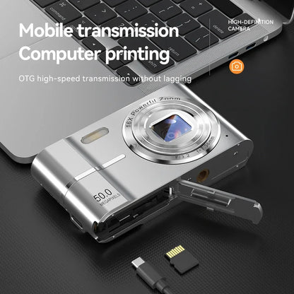 Xiaomi 4K Digital Camera – 50MP, 16X Zoom, Anti-Shake, Flash, Outdoor Student Video Recorder